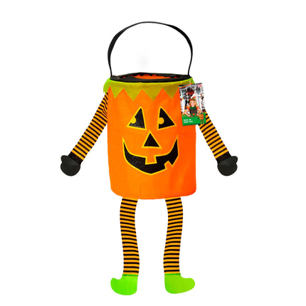 Halloween Tasche Kürbis mit Armen und Beinen