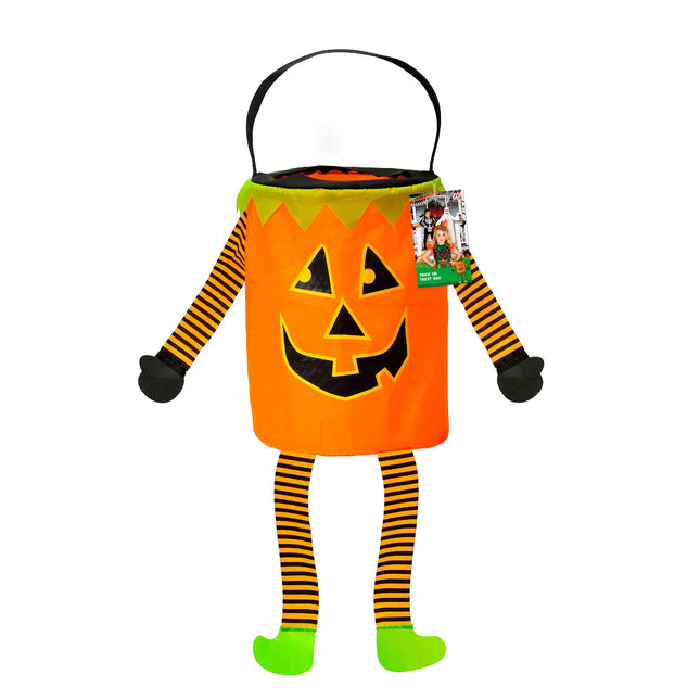 Halloween Tasche Kürbis mit Armen und Beinen