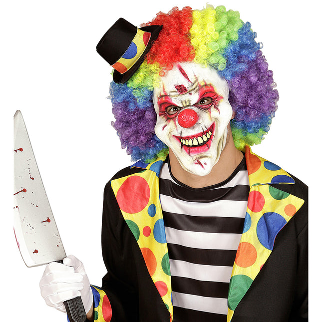 Halloween Maske Regenbogen Clown