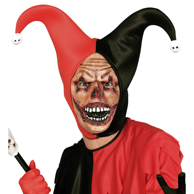 Halloween Maske Clown mit Wunden
