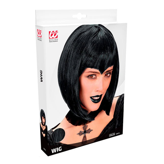 PERÜCKE, GOTHIC WAMP SCHWARZ