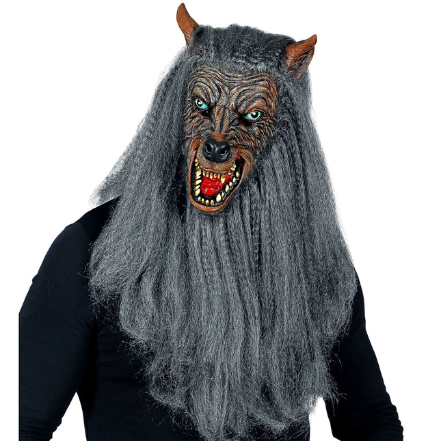 Halloween Maske Werwolf mit Vlies