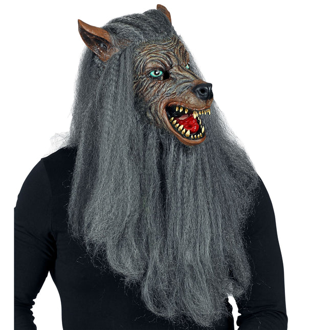 Halloween Maske Werwolf mit Vlies