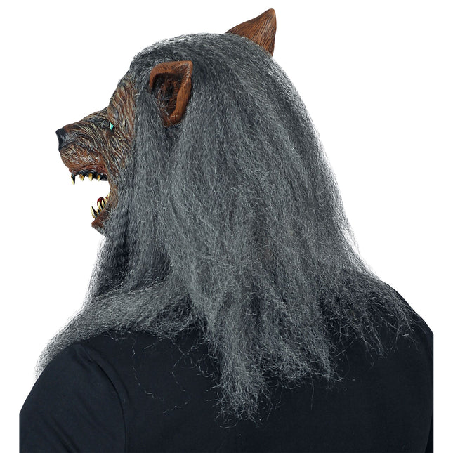 Halloween Maske Werwolf mit Vlies