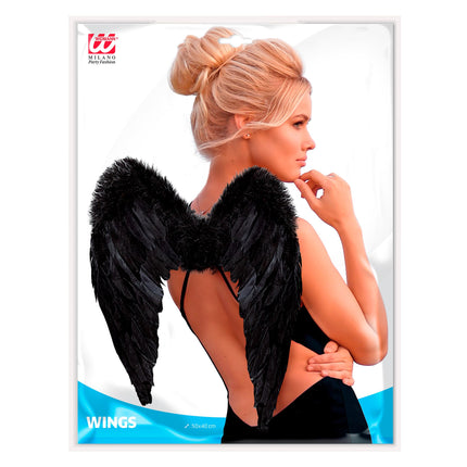 Schwarze Flügel 50cm