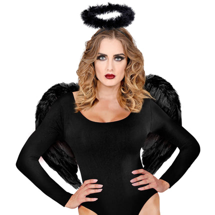 Schwarze Flügel 50cm