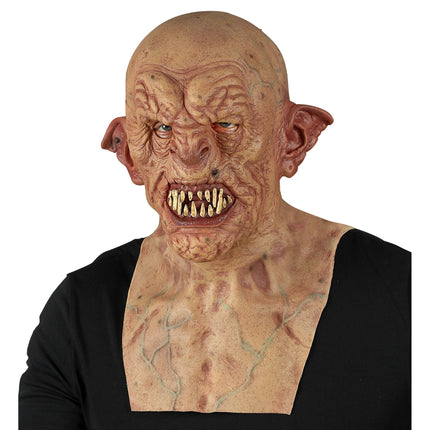 Halloween Maske Zombie mit Hals und Brust