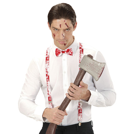 Halloween Accessoires Set Hosenträger und Schleife 2 Stück