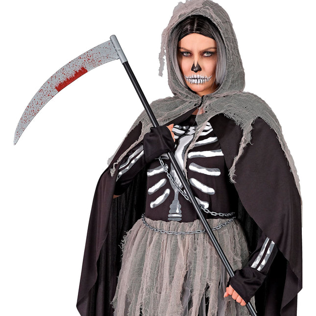Halloween Fake Scythe Blutig 1,2m
