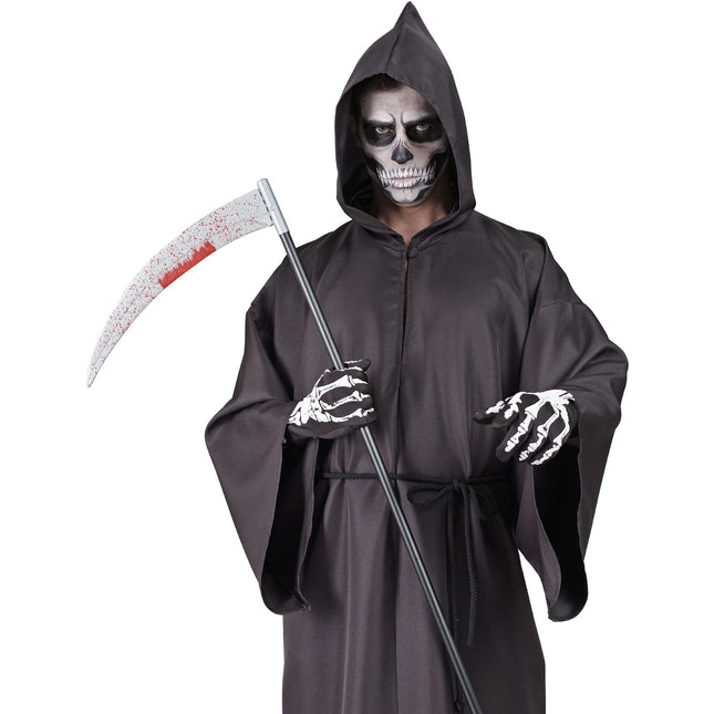 Halloween Fake Scythe Blutig 1,2m