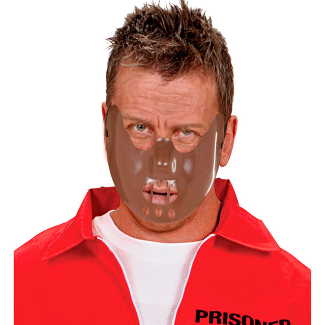 Halloween Maske Brauner Mund