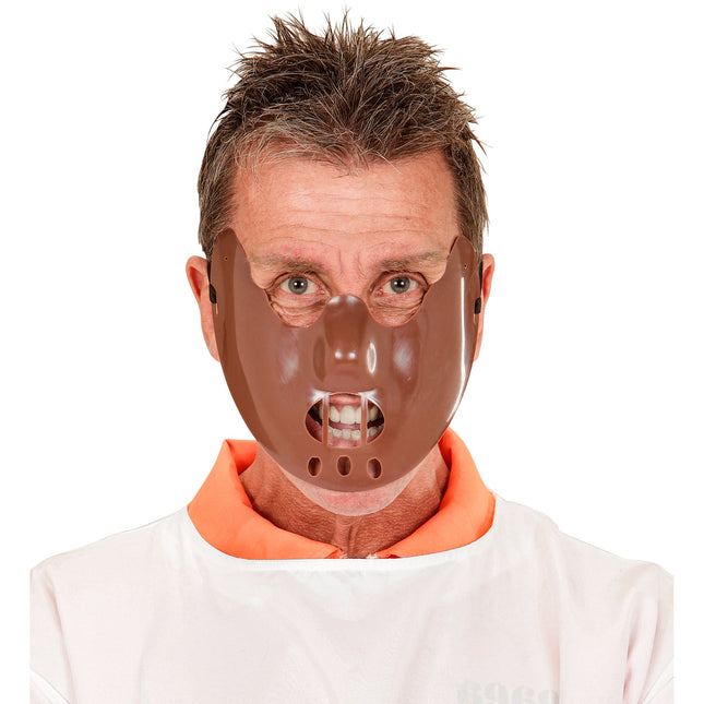 Halloween Maske Brauner Mund