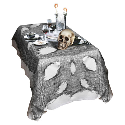Halloween Tischtuch zerrissen 3m
