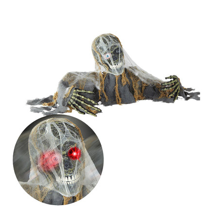 Halloween Puppe Zombie mit Bewegung 1,2m
