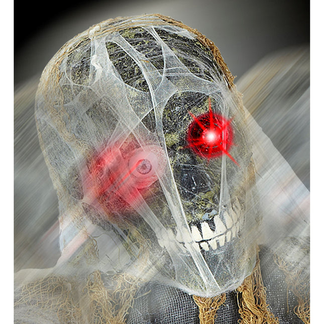 Halloween Puppe Zombie mit Bewegung 1,2m