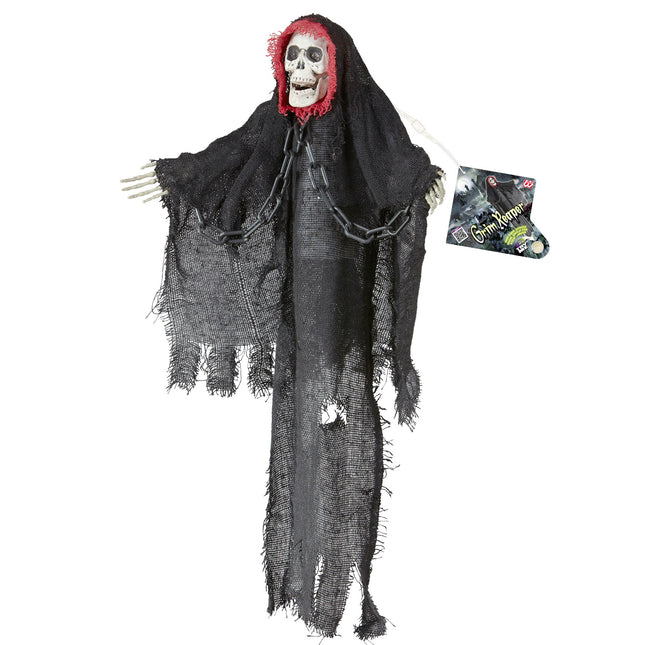 Halloween Puppe Skelett mit Sound 46cm