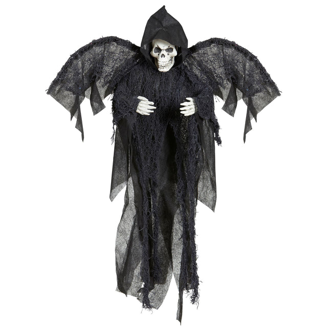 Halloween Puppe Skelett mit Flügeln 51cm