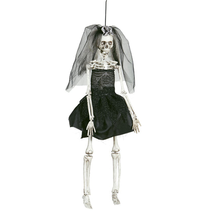 Halloween Puppe Skelett-Braut 42cm