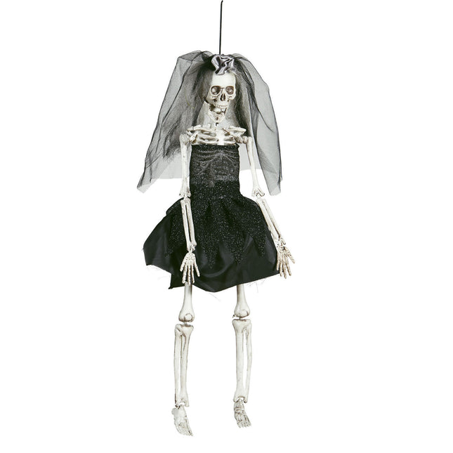 Halloween Puppe Skelett-Braut 42cm