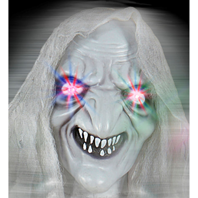 Halloween Puppe Hexe mit Licht und Sound 1,53m