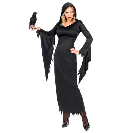 Halloween Kleid Schwarz Damen Gothic Queen