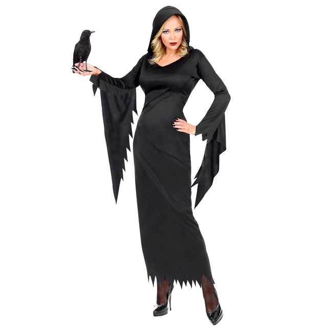 Halloween Kleid Schwarz Damen Gothic Queen