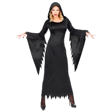 Halloween Kleid Schwarz Damen Gothic Queen