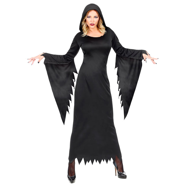 Halloween Kleid Schwarz Damen Gothic Queen