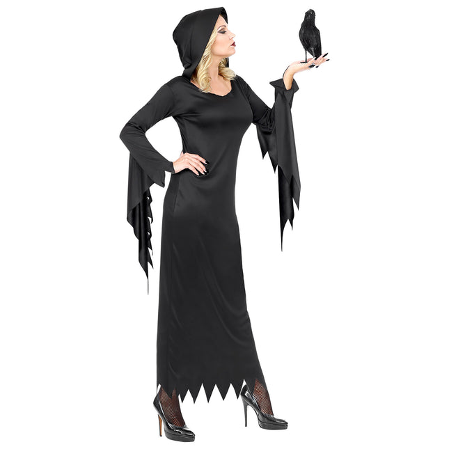 Halloween Kleid Schwarz Damen Gothic Queen