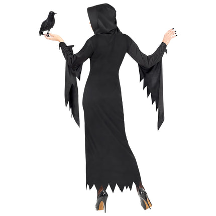 Halloween Kleid Schwarz Damen Gothic Queen