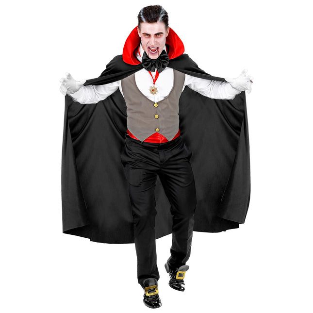 Halloween Kostüm Rot Schwarz Herren Vampir