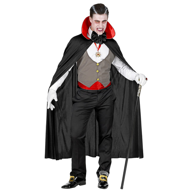 Halloween Kostüm Rot Schwarz Herren Vampir