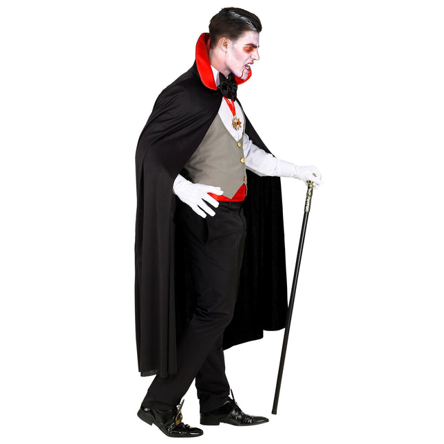 Halloween Kostüm Rot Schwarz Herren Vampir