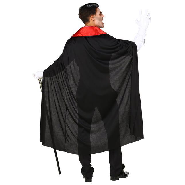 Halloween Kostüm Rot Schwarz Herren Vampir