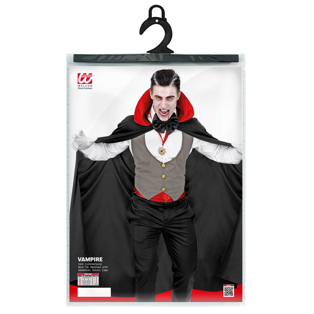 Halloween Kostüm Rot Schwarz Herren Vampir