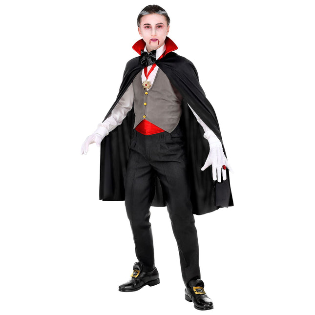 Halloween Kostüm Rot Schwarz Junge Vampir