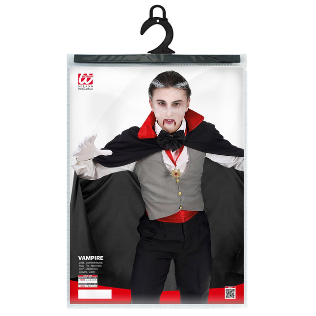 Halloween Kostüm Rot Schwarz Junge Vampir