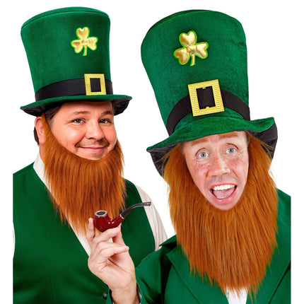 St. Patrick’s Day-Hut mit Bart, 25 cm