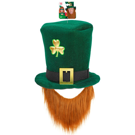 St. Patrick’s Day-Hut mit Bart, 25 cm