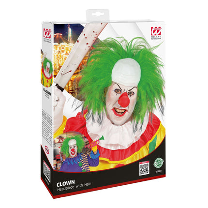 Halloween Perücke Grün Herren Clown