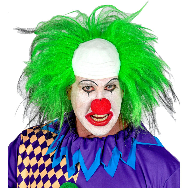 Halloween Perücke Grün Herren Clown