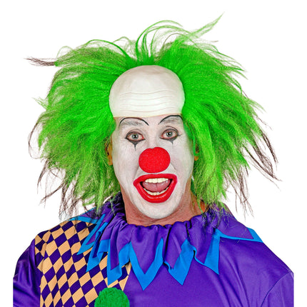 Halloween Perücke Grün Herren Clown