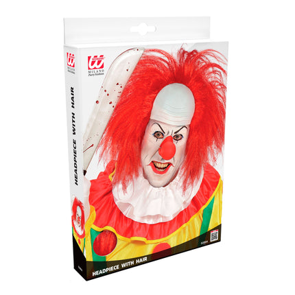 Halloween Perücke Rot Herren Clown