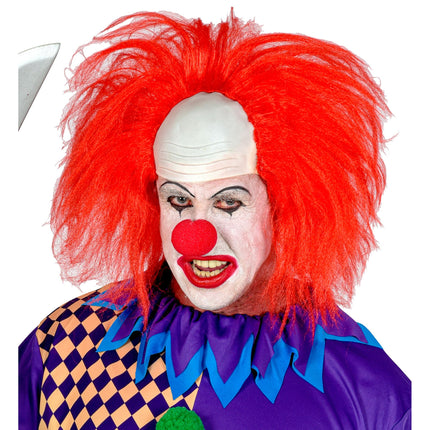 Halloween Perücke Rot Herren Clown