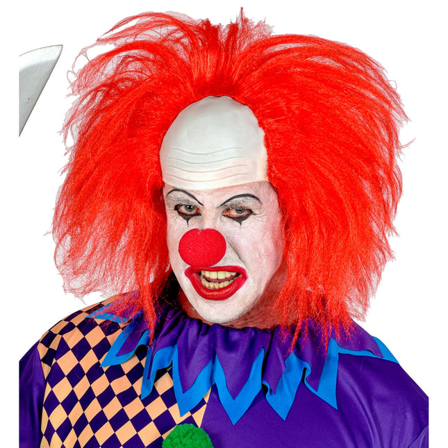 Halloween Perücke Rot Herren Clown
