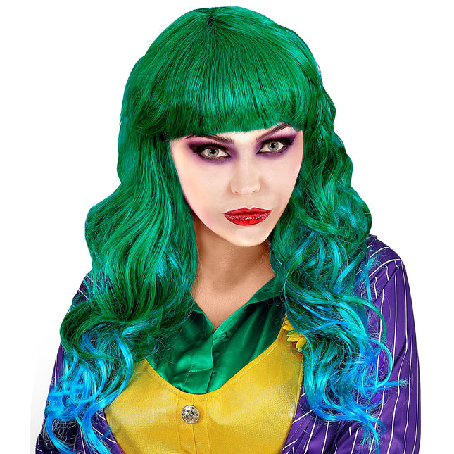 Halloween Perücke Grün Damen Joker