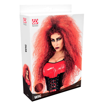 Halloween Perücke Red Wild Devil