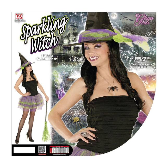 Halloween Kleid Lila Grün Damen Skelett