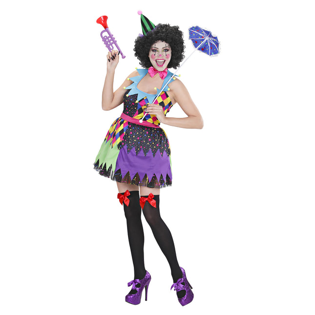 Halloween Kleid Bunt Damen Clown