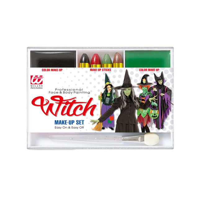 Halloween Schminkset Hexe 7-teilig